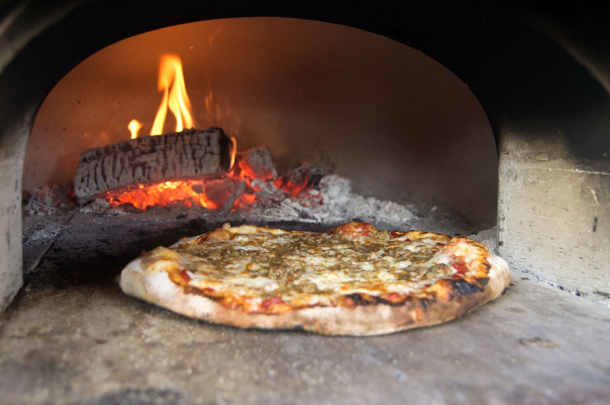 Fire Engine Pizza Truck